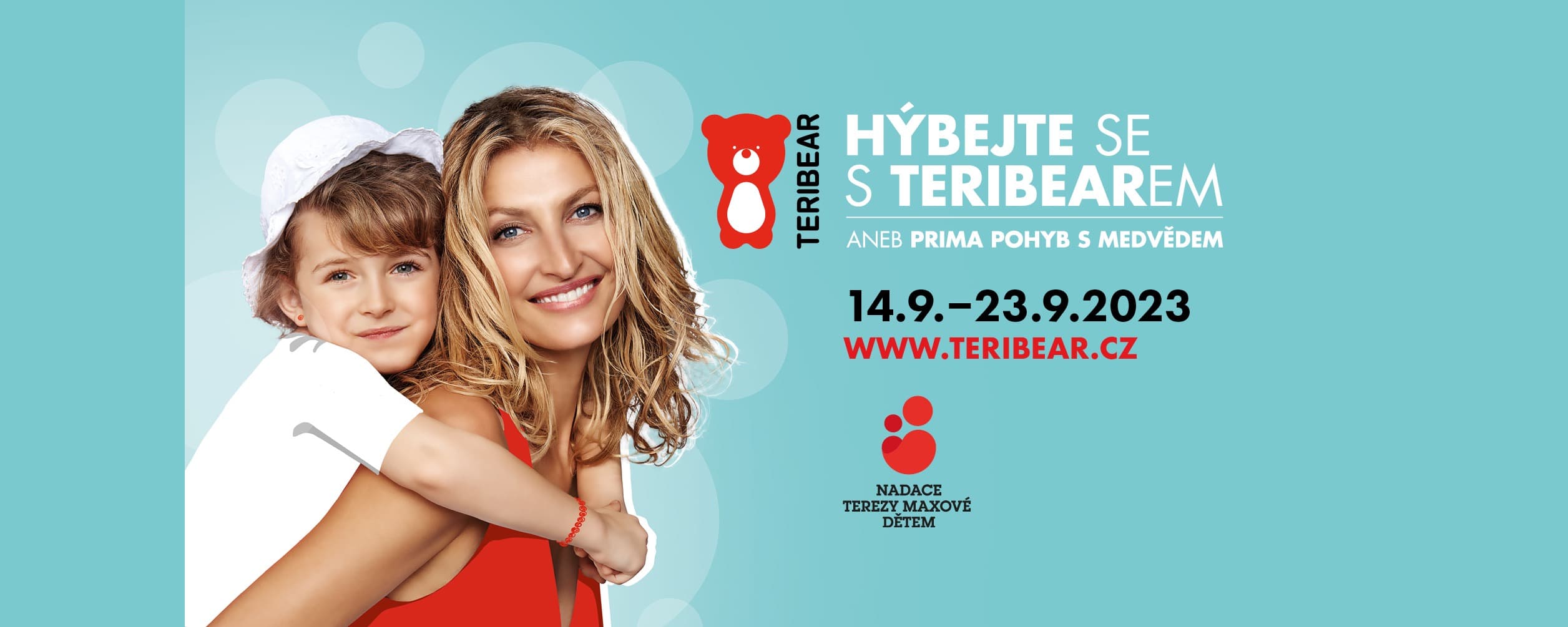 Vizuál charitativní akce Hýbejte se s Teribearem 2023